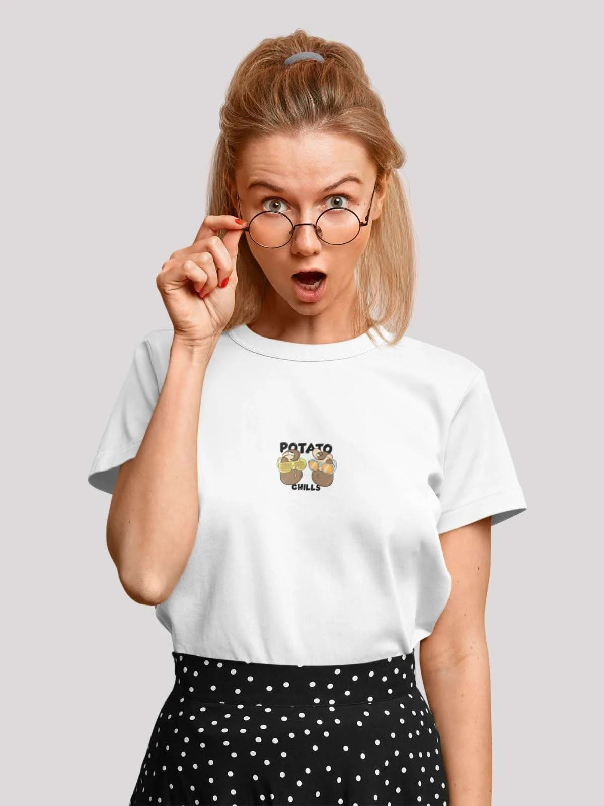 Potato White Unisex T-Shirt
